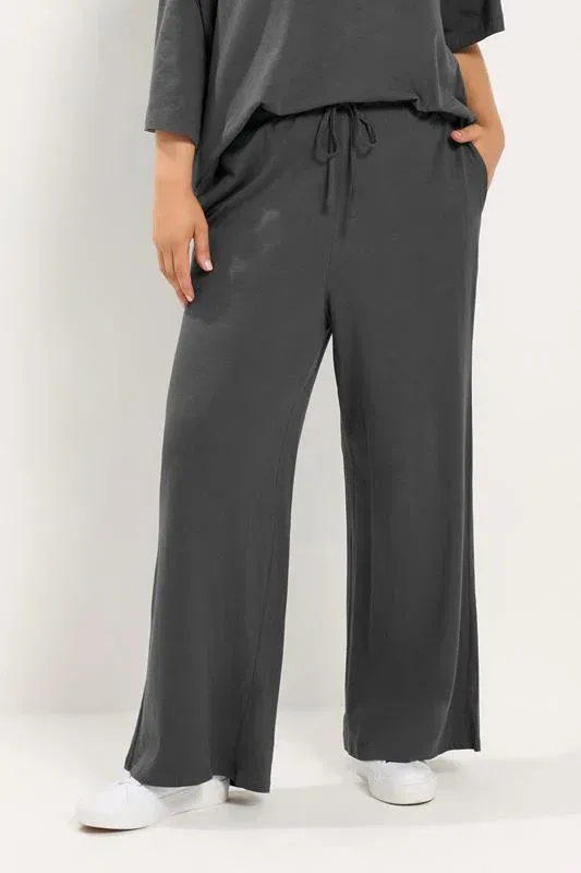 Grey Wide Leg Leggings