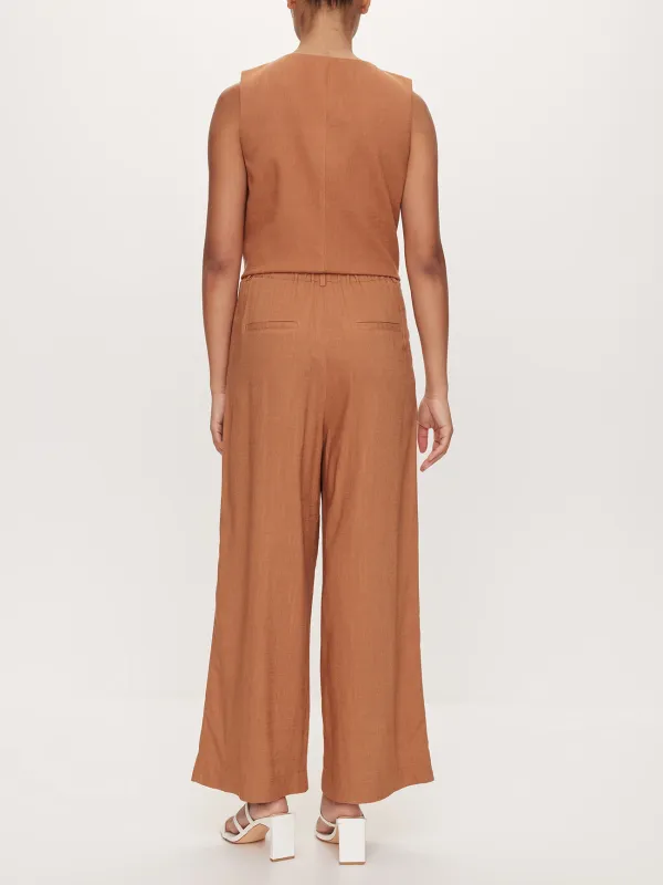Linen Casual Wide-Leg Pants