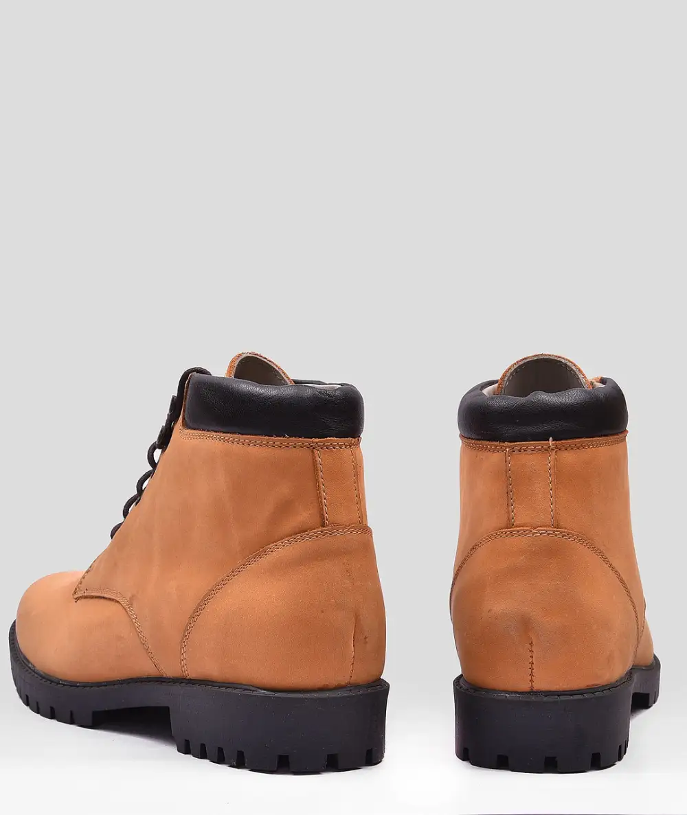 Men's Lace Up Nubuck Leather Everyday Boots