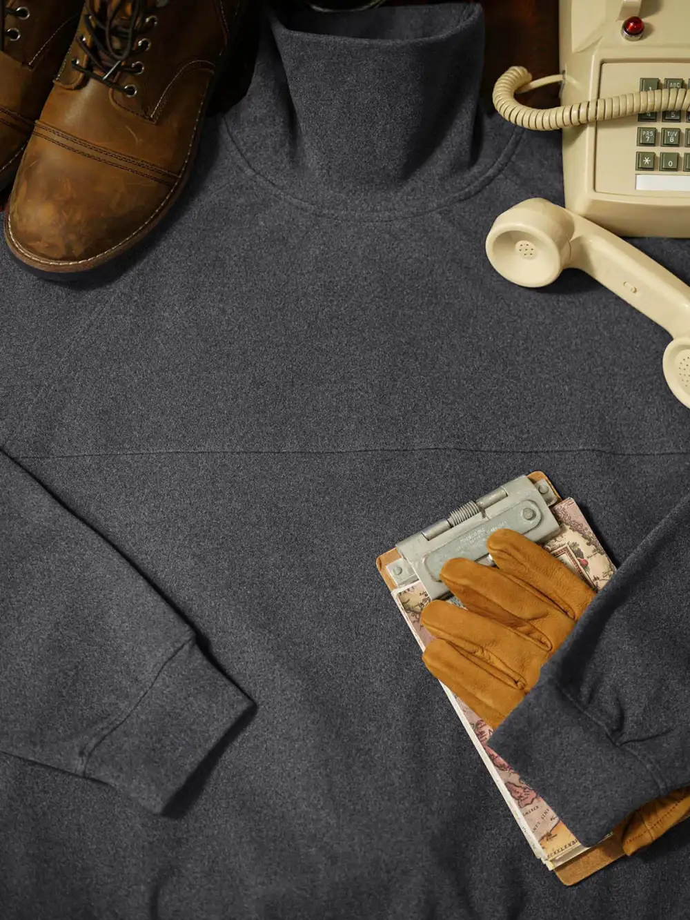 Plain Dralon High Neck Sweatshirt
