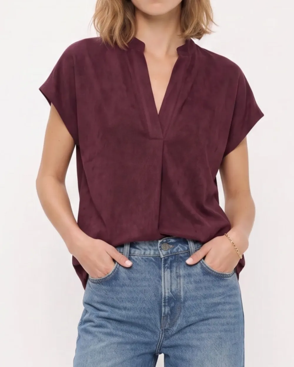 Relaxed Soft Matte Blouse