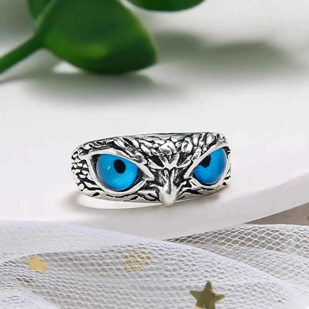 Alloy Owl Detail Ring