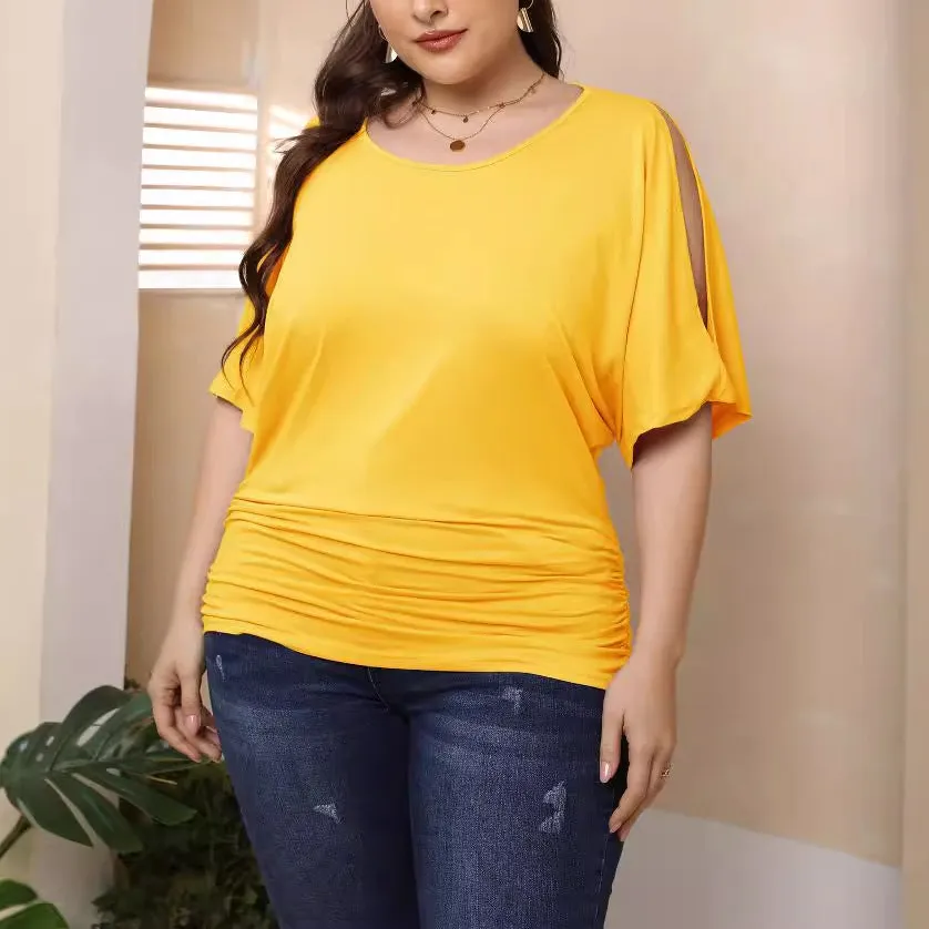 Gentle Pleated Draped T-Shirts