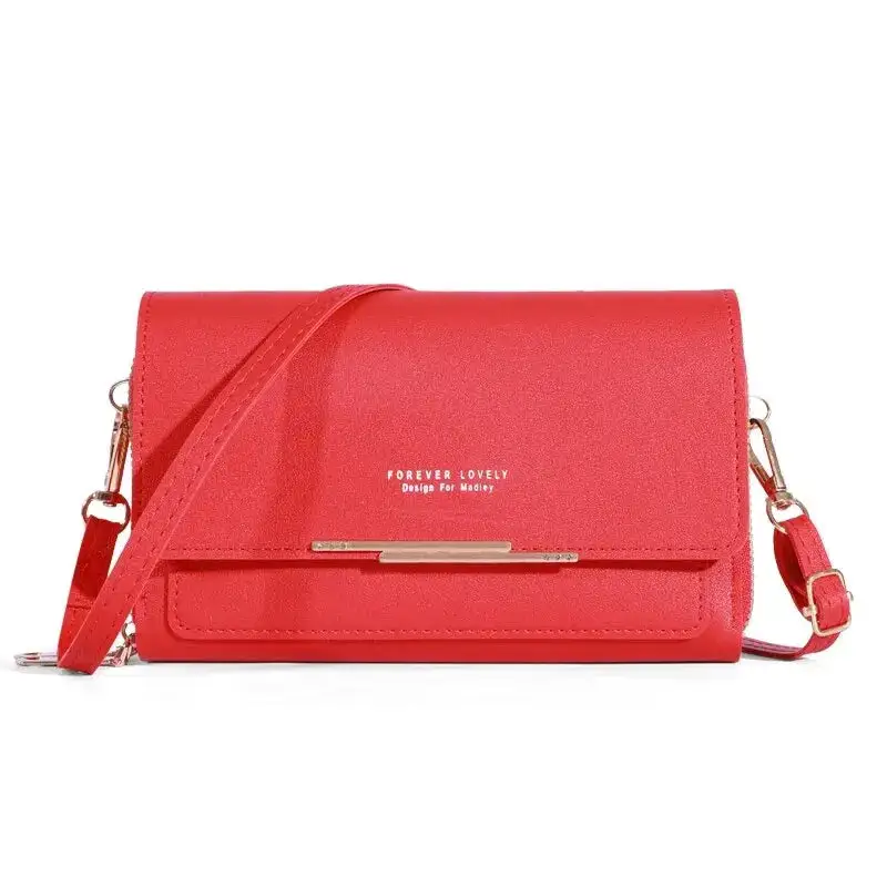 Modern Korean: Large-Capacity Halter Shoulder Bag with Card Pouch