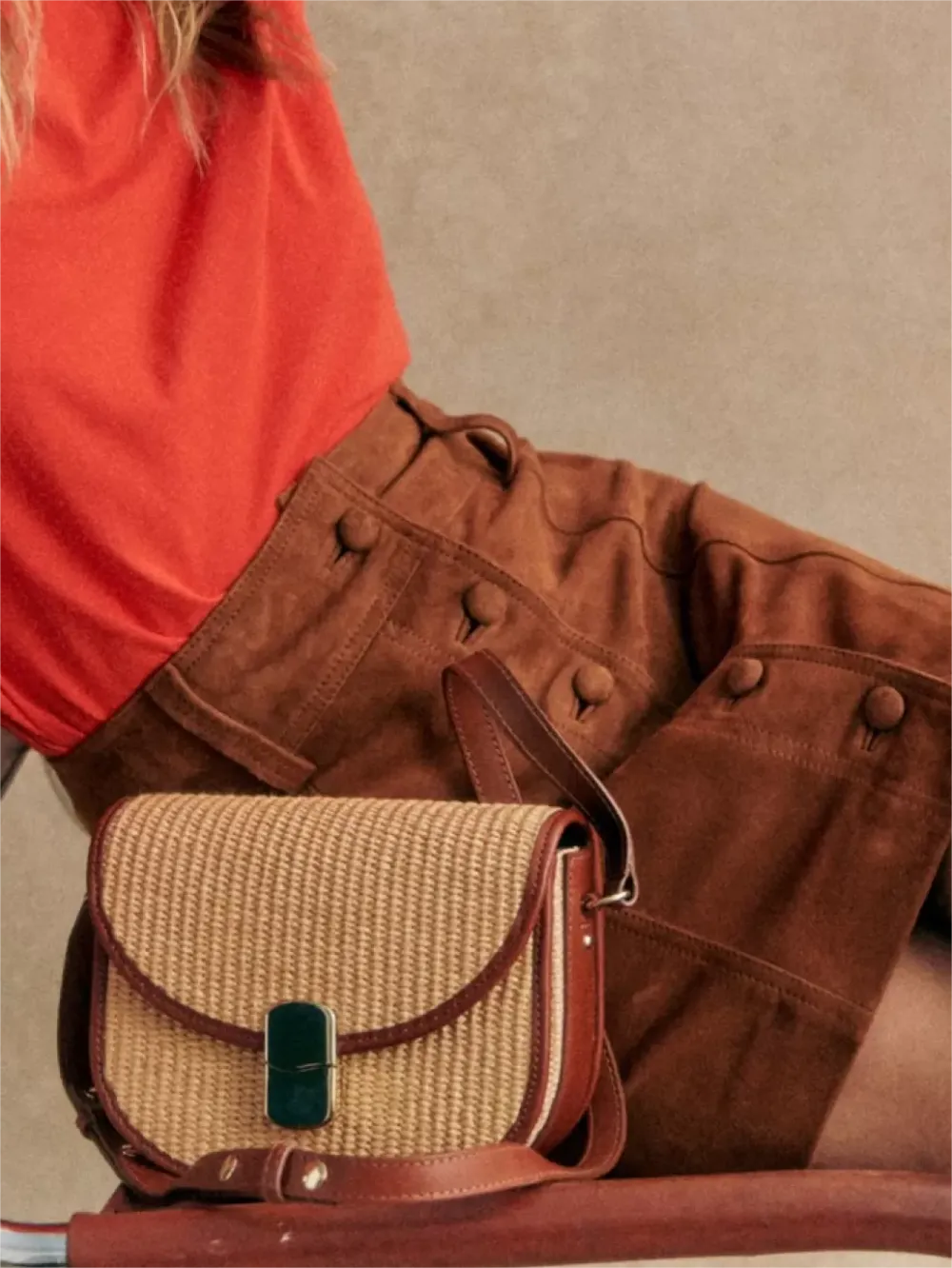Short Suede Skirt
