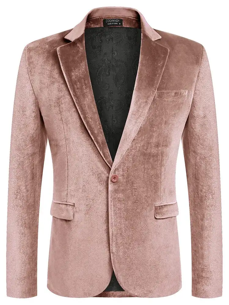 Luxury Velvet Blazer Jacket