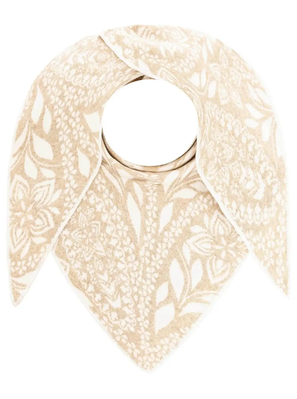Textured Graphic Cotton Wool Heart Pattern Fashion Scarf