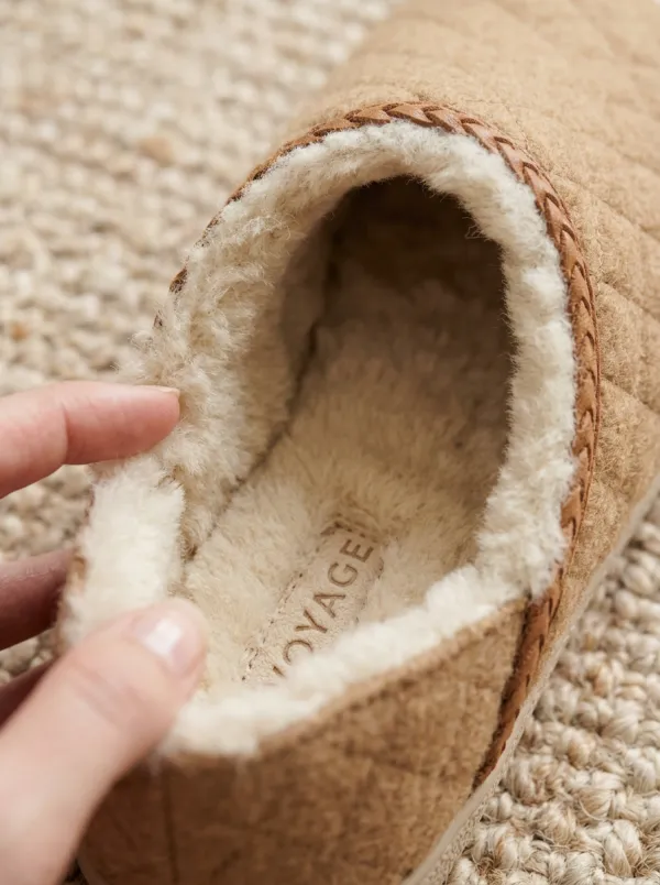 Everyday Quilted Graphic Casual Look Unisex Warm Wool Shoes