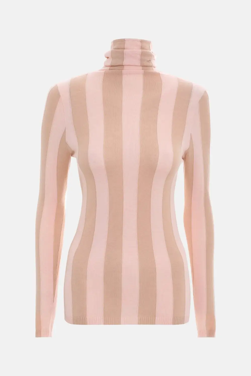 Long Sleeve Striped Wool Long Sleeve Top
