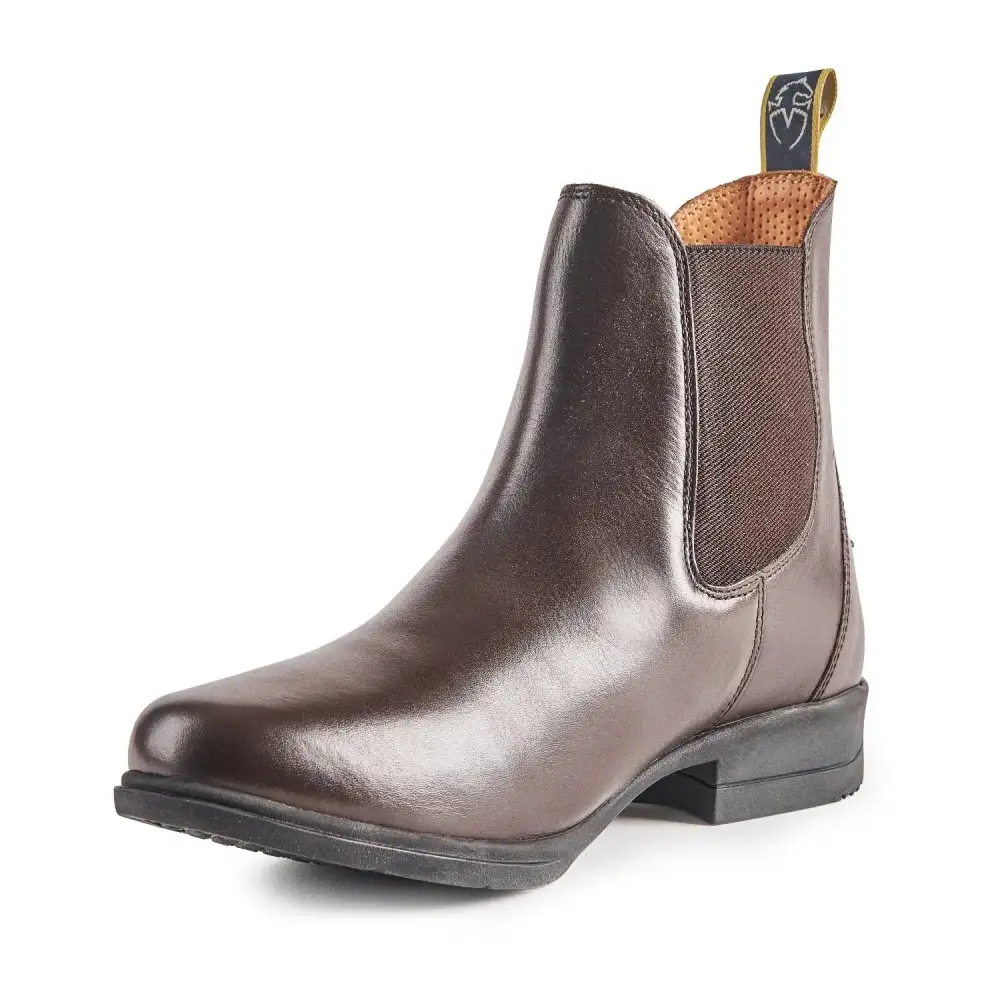 Polished Leather Comfort Riding Boots