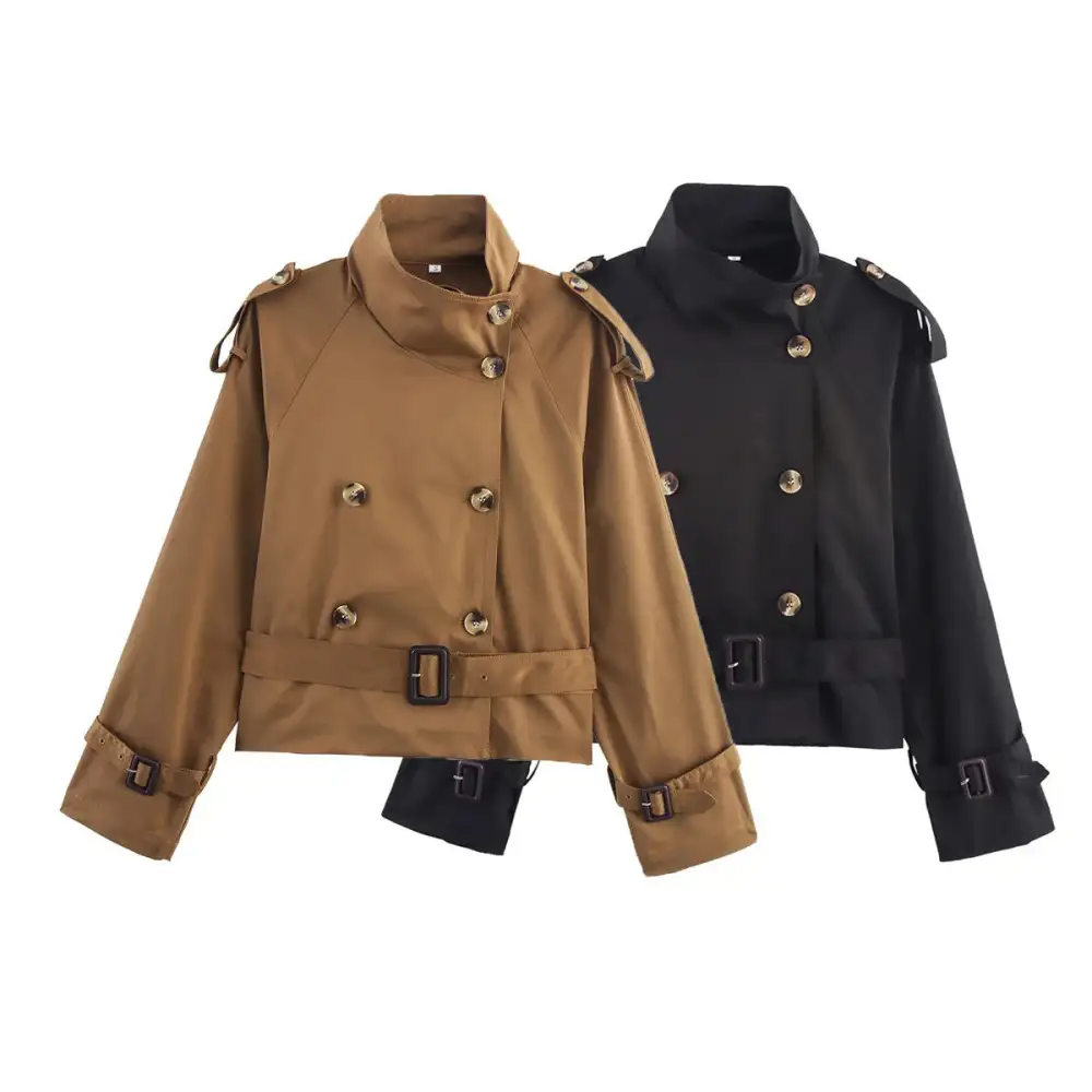 Polished Hooded Trench Coat