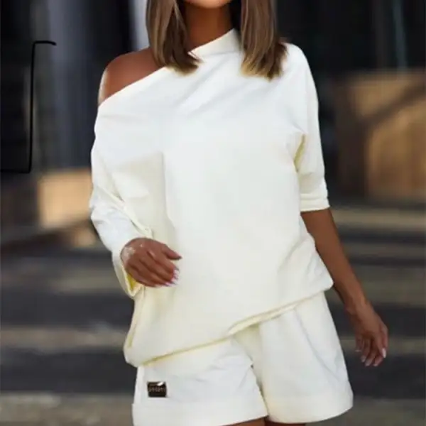 Wide-Leg Hooded Women's Matching Set