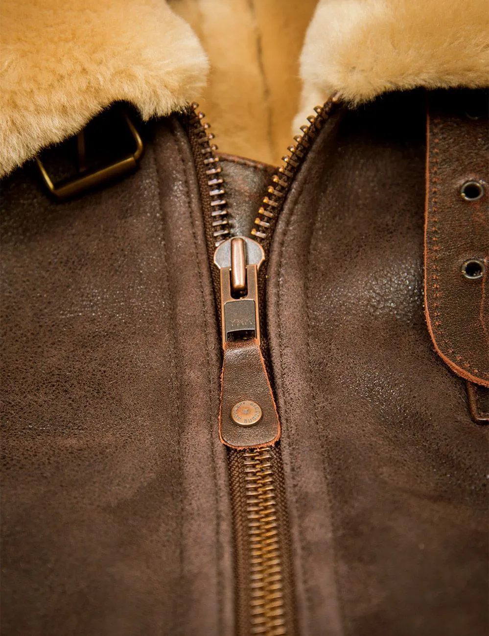 Pocket Front Faux Leather Bomber Jacket