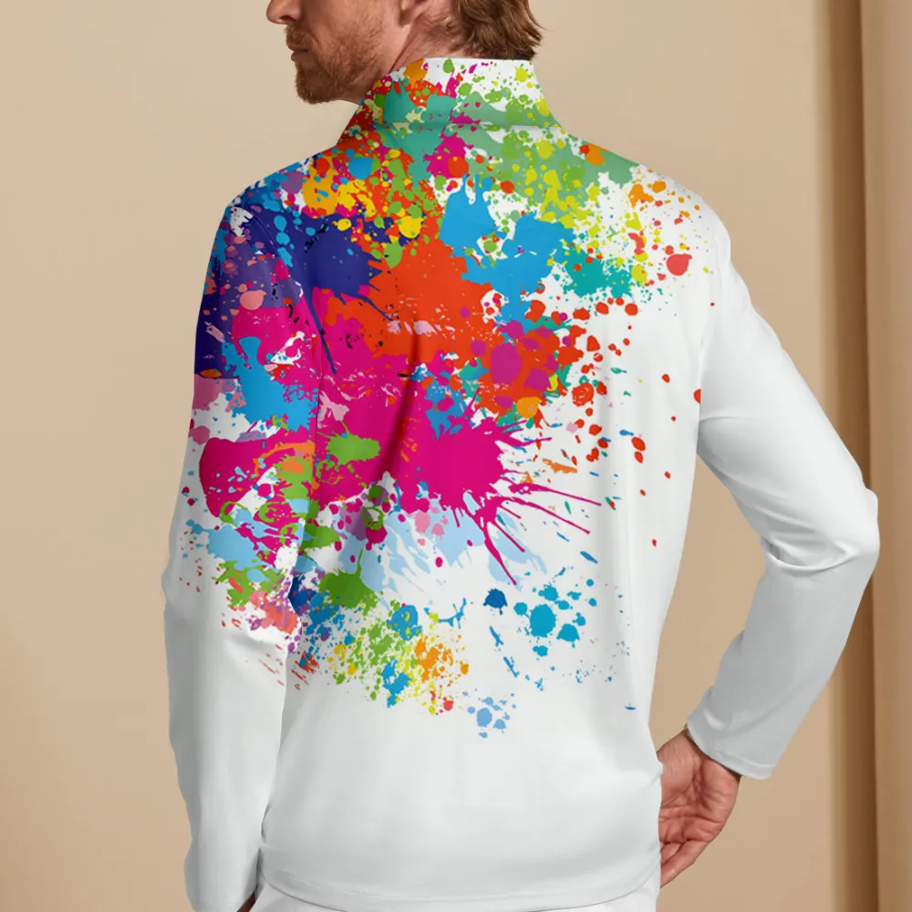 Clean Line Lightweight Long Sleeve Pullover Golf Shirt