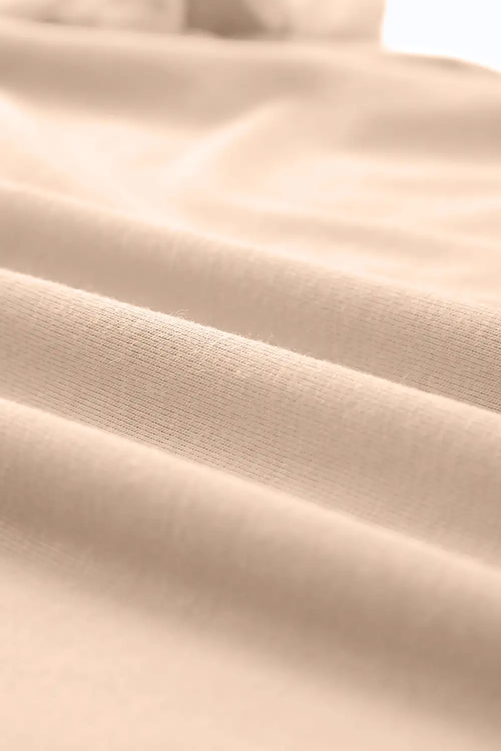 Khaki Casual Plain Crew Neck