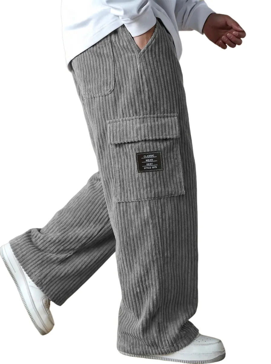 Clean Cut Corduroy Utility Pocket Trousers
