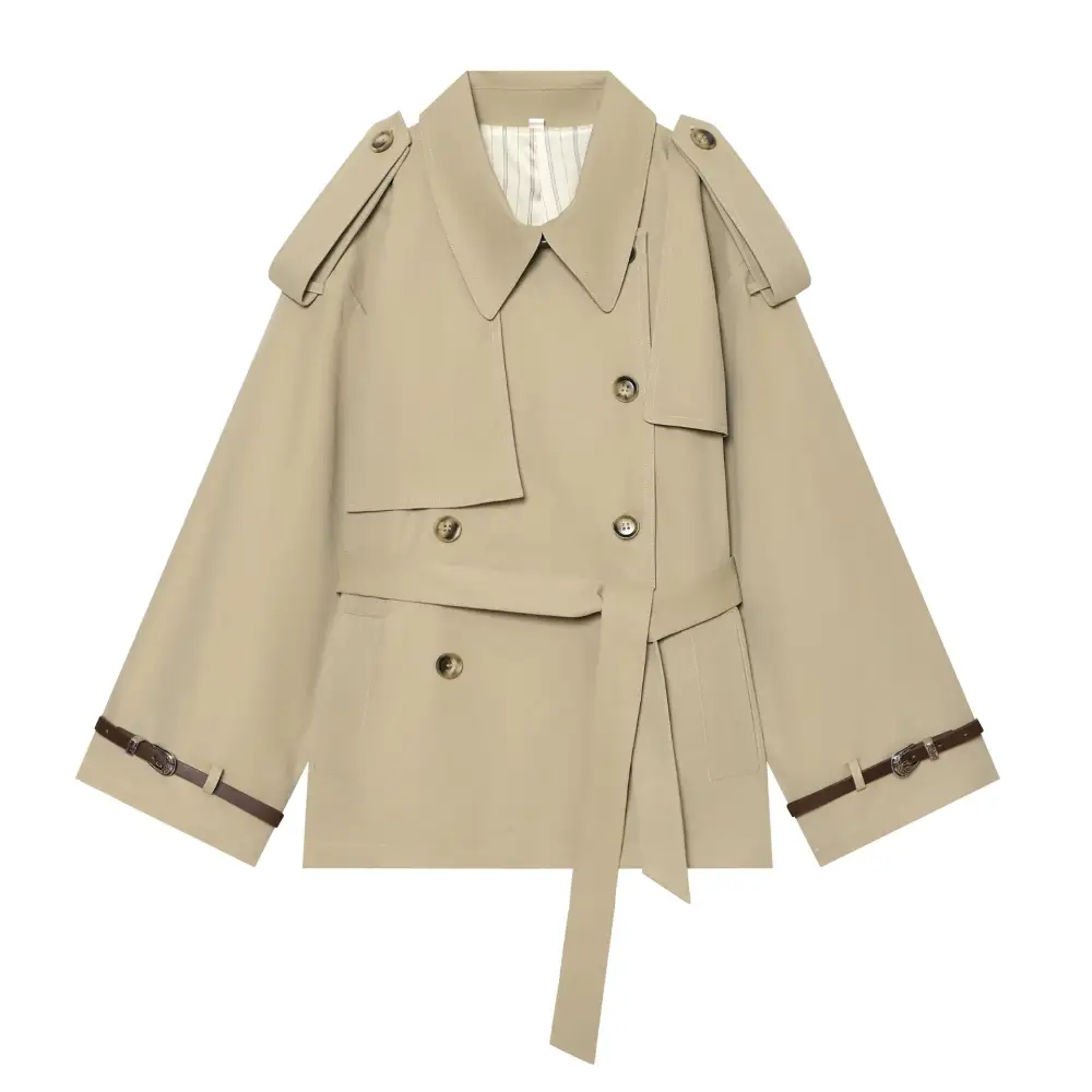 Tailored Cropped Trench Coat