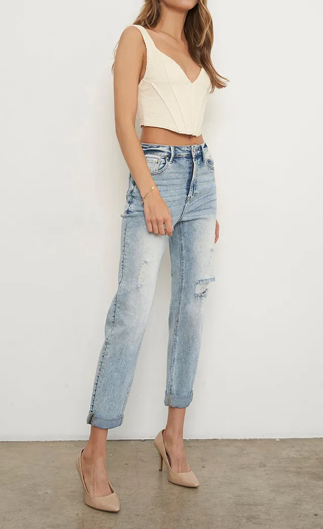 Classic High Rise Girlfriend Jeans