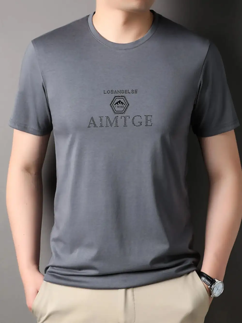 Casual Crew Neck Short Sleeve Tee