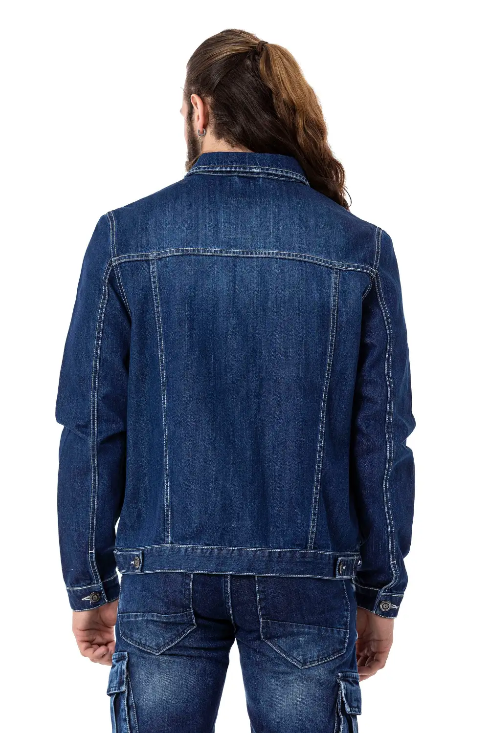 Rugged Denim Trucker Jacket