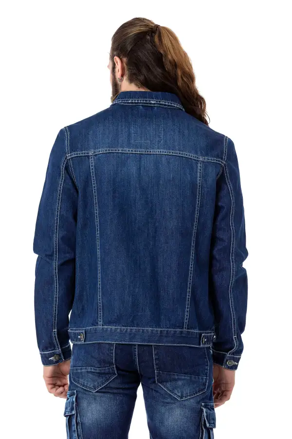 Rugged Denim Trucker Jacket