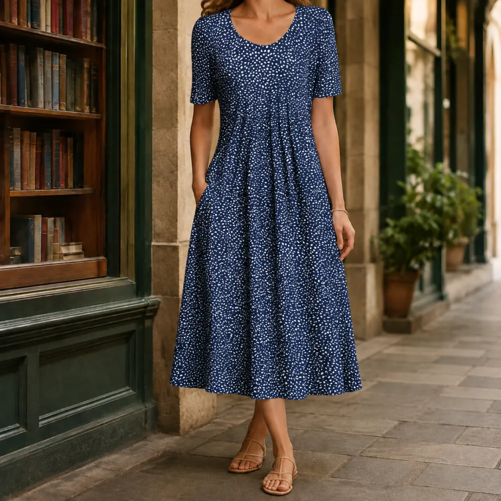 Refined Women's Pleated Midi Dress