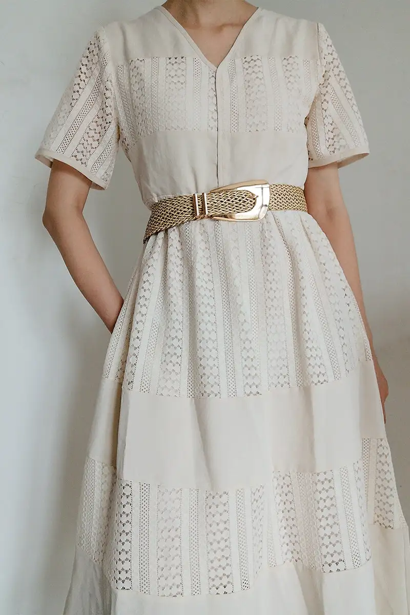 Braided Buckle Waist Belt