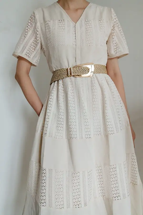 Braided Buckle Waist Belt
