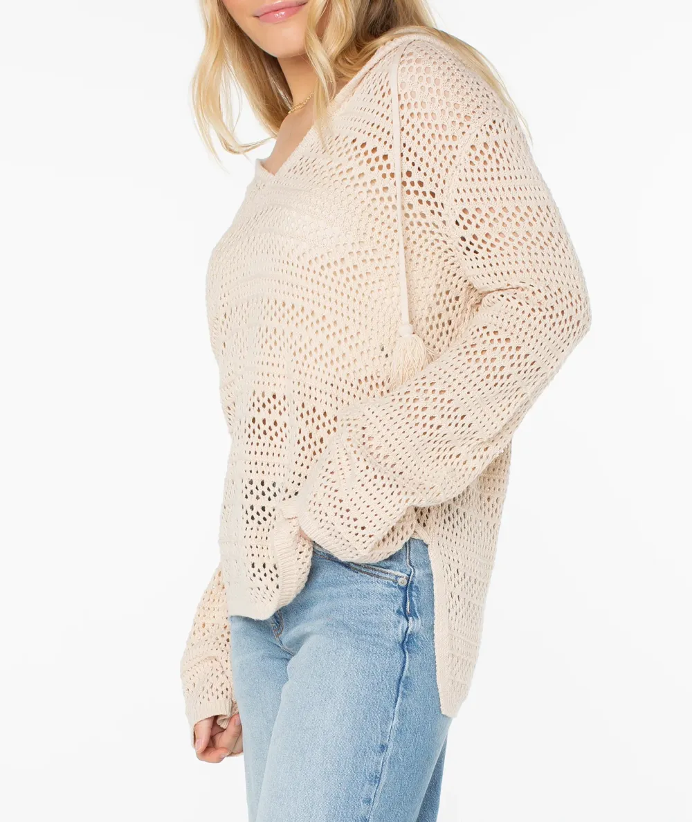 Knitted Sweater With Split Hem