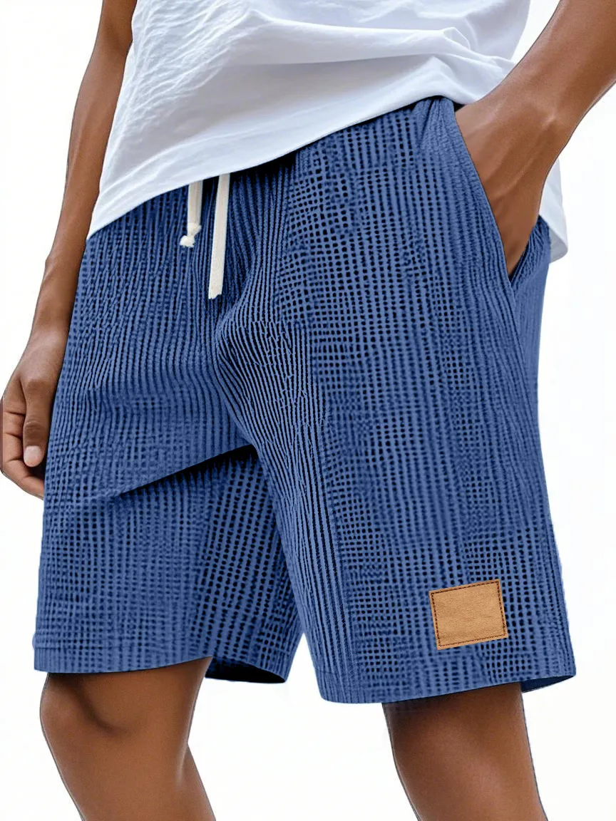Textured Knit Relaxed Shorts