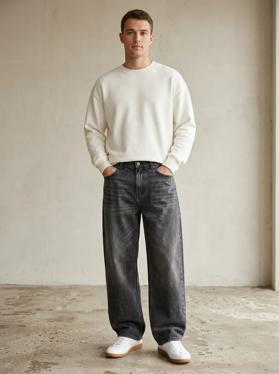 Men's Relaxed Profile Loose Fit Jeans