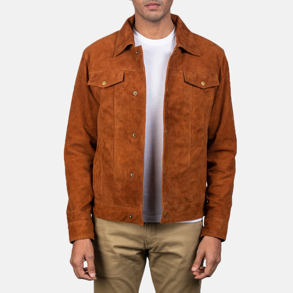 Men's Classic Suede Trucker Jacket