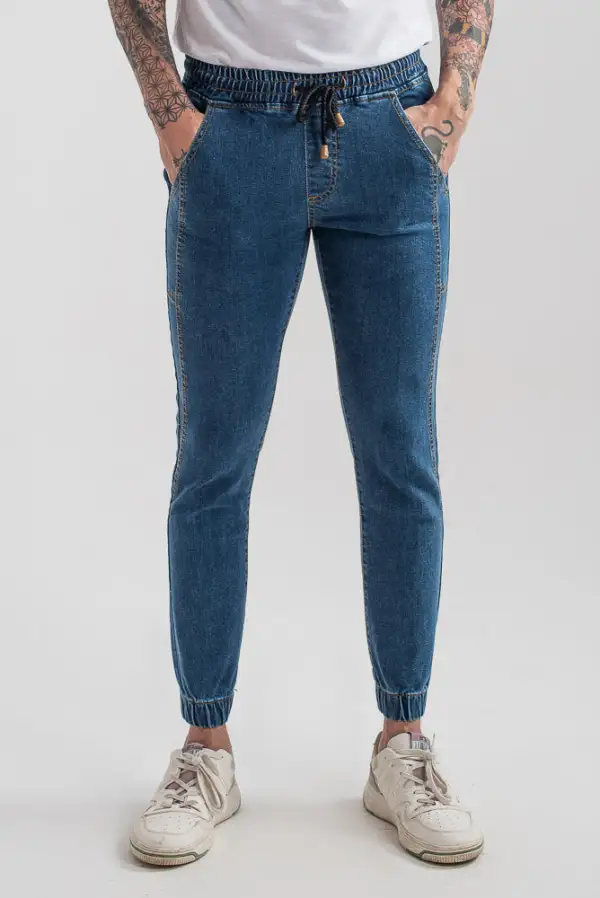 Stretch-Denim Jogger Jeans