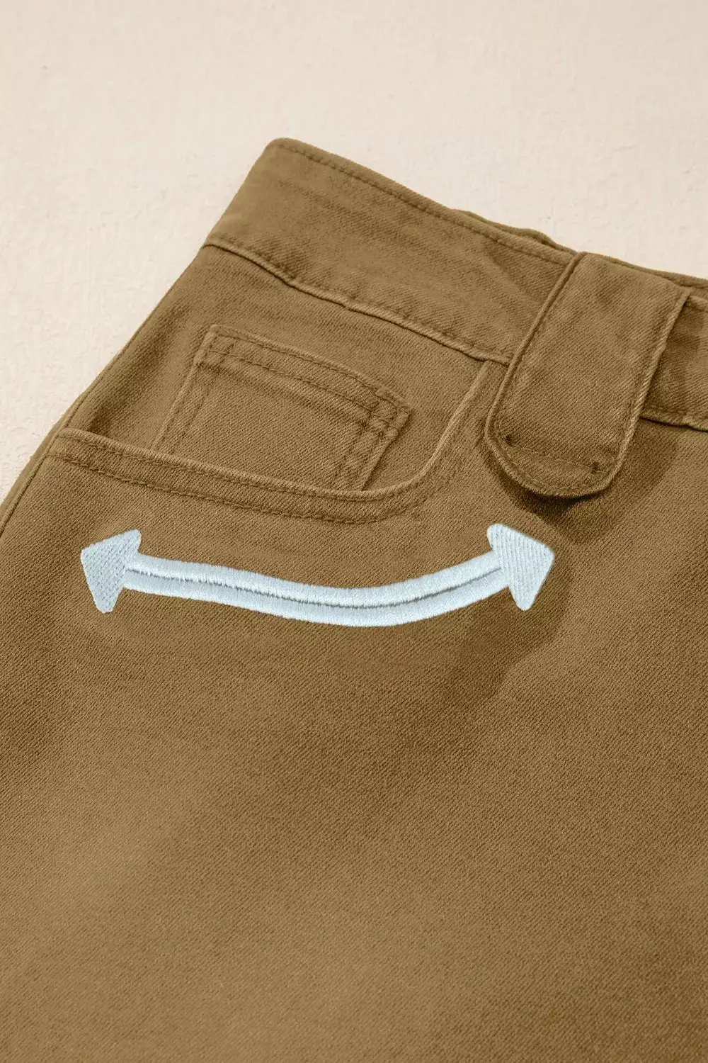 Pocketed Cotton Denim Shorts