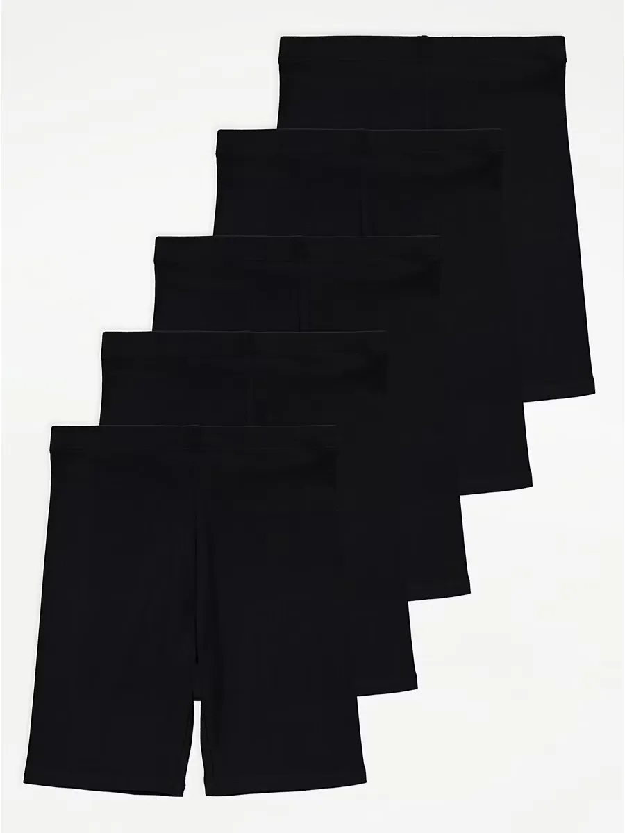 Black Cycling Shorts 5 Pack