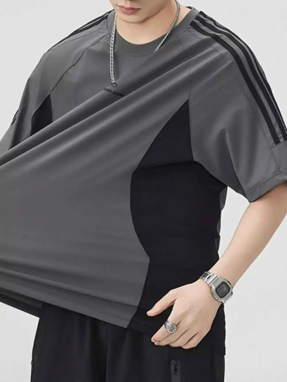 Simple Round Neck Short Sleeve T-Shirt
