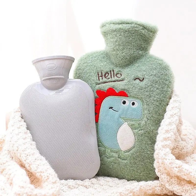 Cartoon Printed Flannelette Cover Infusing Water Bag