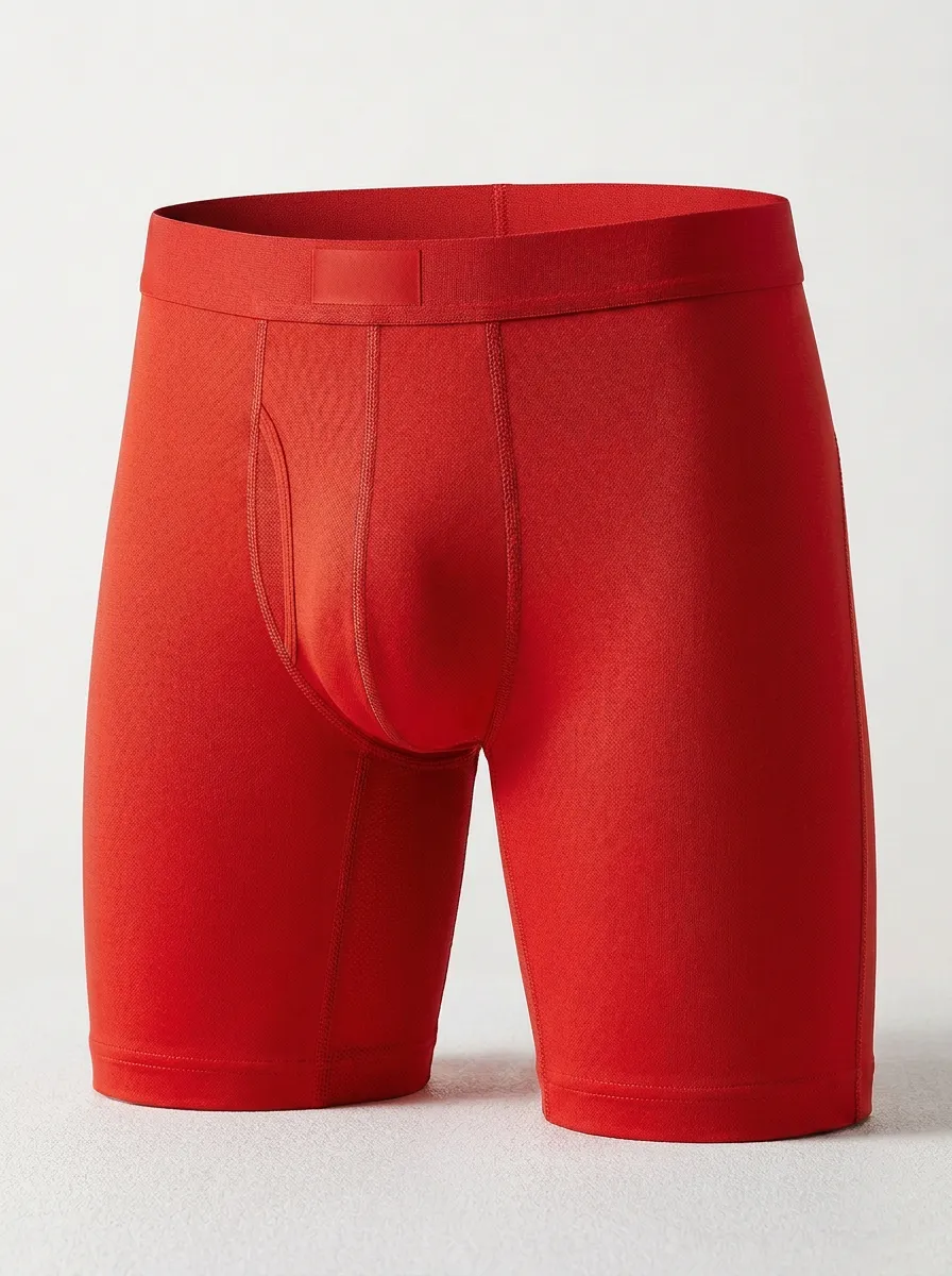 Men's Athletic Performance Solid Grey Boxer Briefs