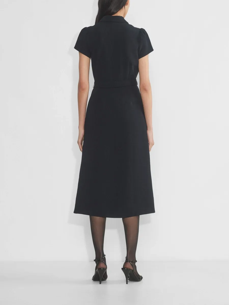 Casual Lapel Short Sleeve Dress