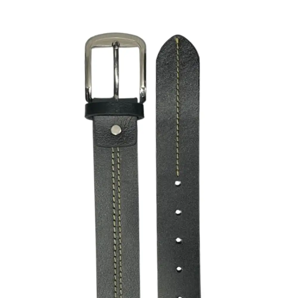Wide Grain Leather Waist Belt