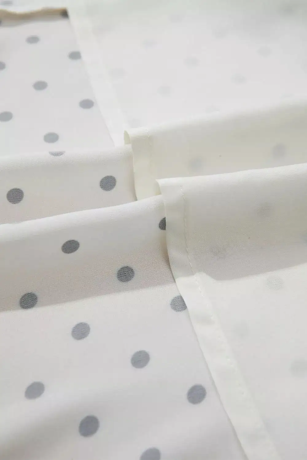 Polka Dot Short Sleeve Midi Dress