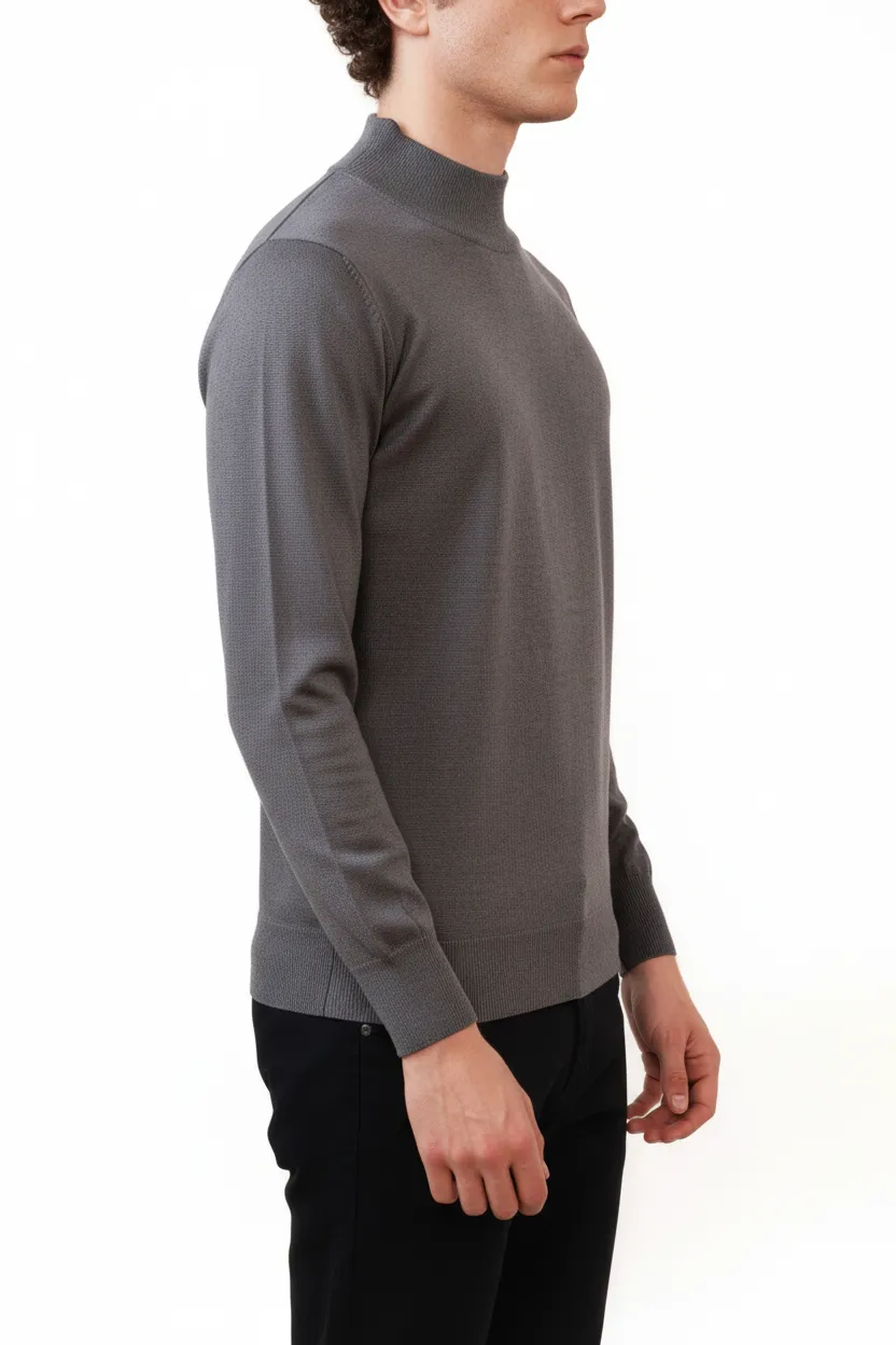 Versatile Slim Fit Viscose Turtleneck Sweater