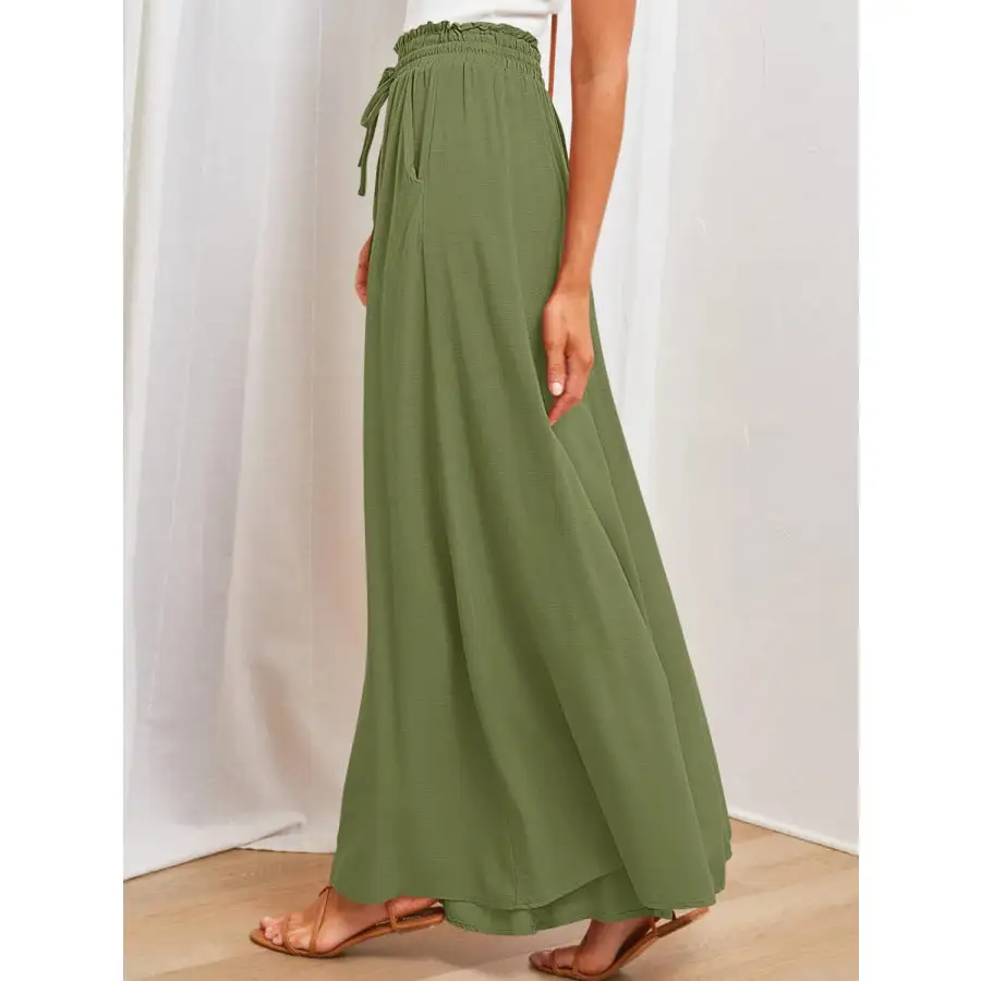 Casual Wide Leg Pants with Pockets