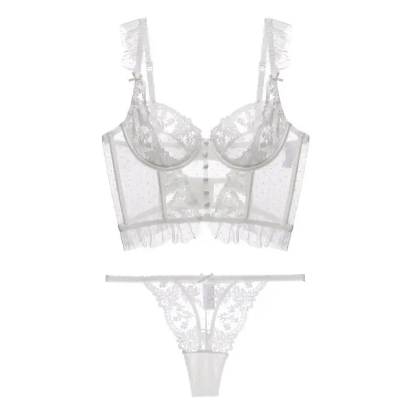 Satin Finish Matching Lingerie Set