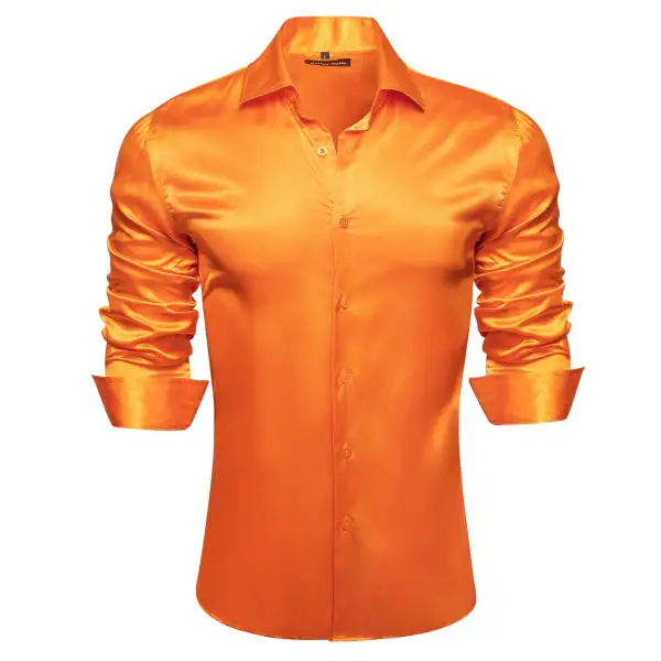 Polished Solid Long Sleeve Formal Dress Shirt