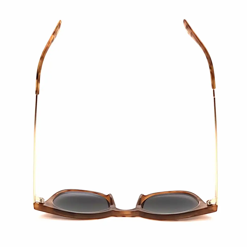 Round Full-Lens Smoke-Lens Reading Sunglasses