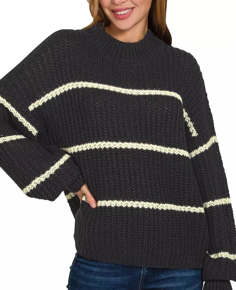 Classic Oversize Striped Sweater