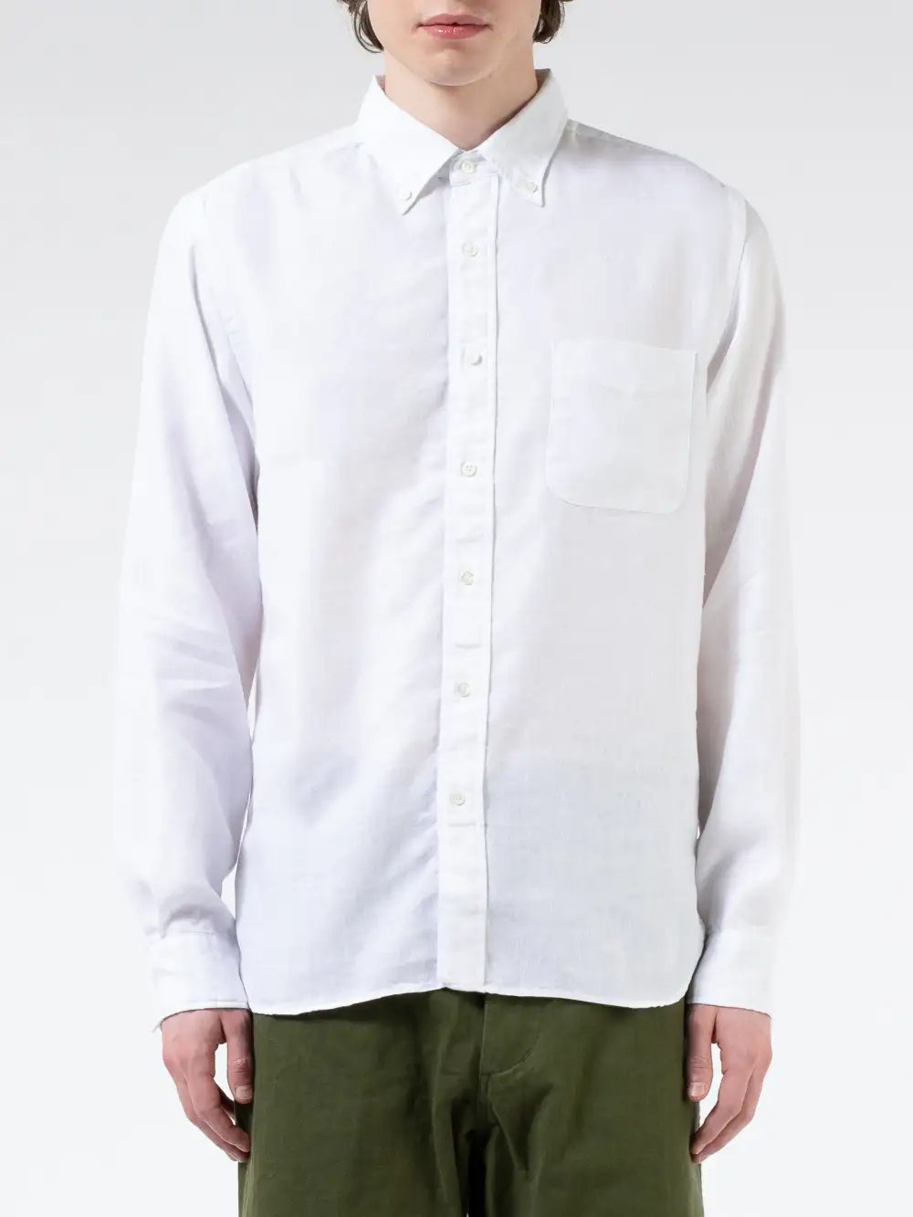 Men's Linen Box Pleat Shirt