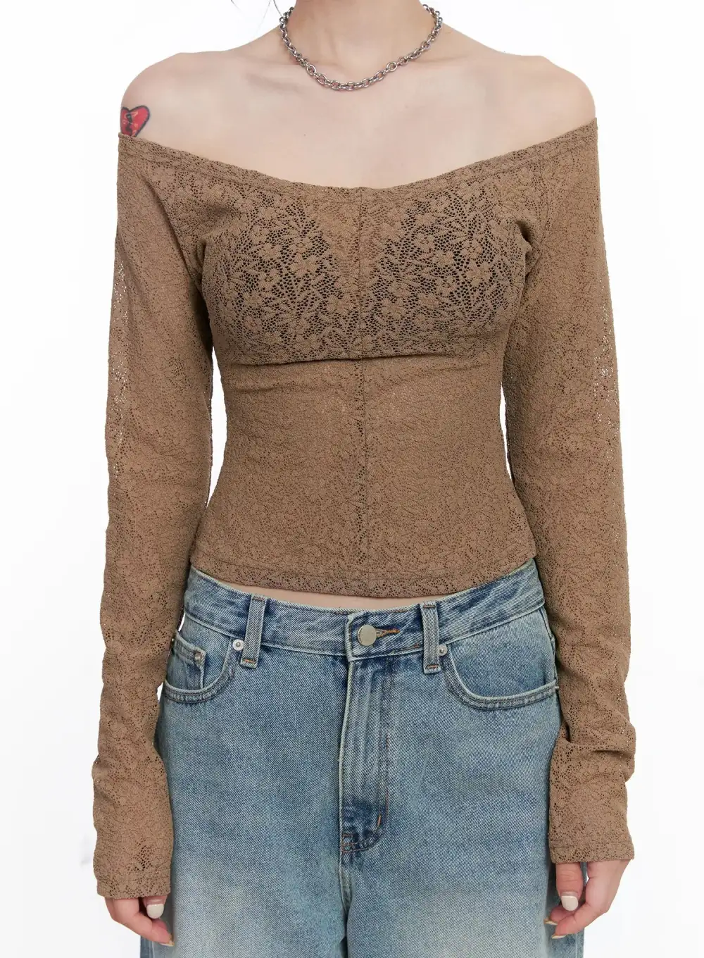 Lace Off Shoulder Top