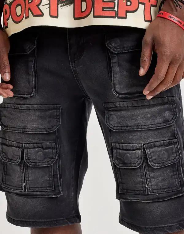 Everyday Denim Cargo Shorts